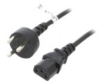 Cablu Alimentare IEC C13 2m Negru 10A 250V, Goobay