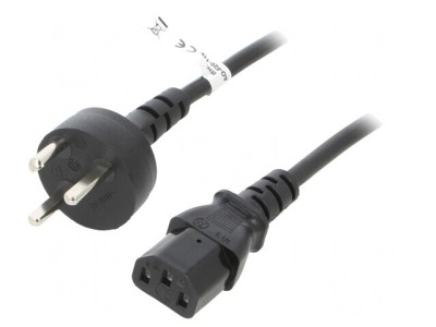Cablu Alimentare IEC C13 2m Negru 10A 250V foto