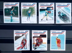 CONGO 1992 sport Jocurile Olimpice de iarnă Albertville 92 serie Nestampilat