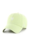 47 brand șapcă de baseball din bumbac MLB New York Yankees culoarea verde, cu imprimeu, B-BSRNR17GWS-F1