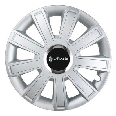Set 4 Capace Roti pentru Matiz, model Flash Gray foto