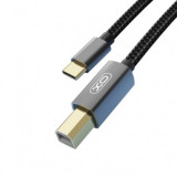 Cablu de Date / Printer, USB Type-C la USB B, XO-GB010B, 1,5m, Negru Blister