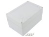 Carcasă Universală KRADEX ABS, 120x180x90mm, IP67, IK07, Gri Deschis, Cu Bucșă Alamă