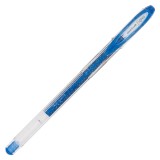 Pix cu gel Uni-ball Sparkling UM-120SP, 0.7mm,cu capac,corp transparent,scris albastru cu sclipici