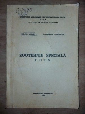 Zootehnie speciala- Holtea Vasile, Plamadeala Constantin foto