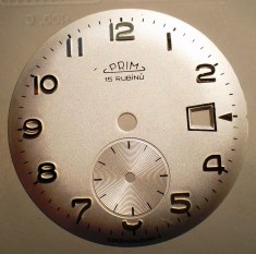 K.544 CADRAN CEAS PRIM 15 JEWELS CEHOSLOVACIA