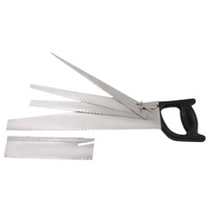 Fierastrau de mana cu maner din plastic si 5 rezerve, 440 mm