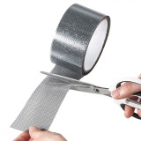 Bandă Reparatoare Plasă, 2m x 5cm, Gri, Adeziv Rezistent la Apă, Oem