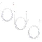 Set 3 Cabluri de Date si Incarcare, Type-C / Type-C, Albe, 2A, Viteza 10 Gbps, 1 M