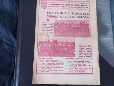 Program Poli Timisoara - Steaua CFR Cluj foto