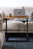 Cumpara ieftin Birou Smart Home Laptop Reglabil, Latte, 40x60x43-73 cm