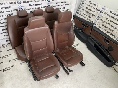 Scaune interior piele maro coniac BMW E90 EUROPA foto