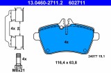 ATE 13.0460-2711.2 set placute frana,frana disc