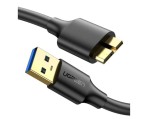 CABLU USB Ugreen, &quot;US130&quot; USB 3.0 (T) la USB Tip B (T), conectori auriti, 1m, negru, &quot;10841&quot; (timbru verde 0.08 lei) - 6957303818419