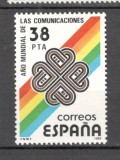 Spania.1983 Anul mondial al comunicatiilor SS.239, Nestampilat