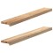 Gossi pervaz 2 buc lemn masiv de stejar netratat 110x15x2 cm