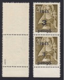 Cumpara ieftin ROMANIA 1945 ARDEALUL DE NORD EMISIUNEA ORADEA I 3P/20F PERECHE TIP I+II MNH, Nestampilat