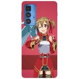 Husa compatibila cu Motorola G100 model Silica and Pina Sword Art Online, Silicon, TPU, Viceversa, Transparent, Carcasa