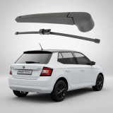 Cumpara ieftin Braț și Lamelă Ștergător Spate Skoda Fabia III NJ3 NJ5 (2014-2022) - 350mm, Mammooth RAW493