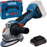 Bosch GWS 18V-8 + ProCORE - Polizor unghiular 125 mm valiza speciala + Acumulator Li-Ion 18 V 4 Ah