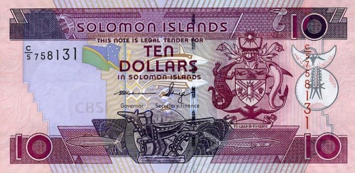 INSULELE SOLOMON █ bancnota █ 10 Dollars █ 2006 █ P-27 █ semnatura 10 █ UNC