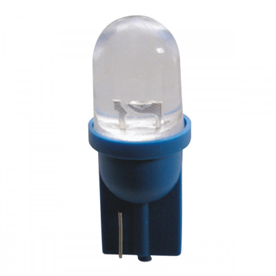 Bec tip LED 12V 5W soclu plastic T10 W21X95d 2buc Carpoint - Albastru focalizat Garage AutoRide foto