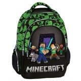 Cumpara ieftin Ghiozdan cu 3 compartimente, Graffiti, Minecraft Squad