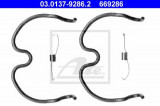 Set accesorii, sabot de frana OPEL AGILA (A) (H00) (2000 - 2007) ATE 03.0137-9286.2