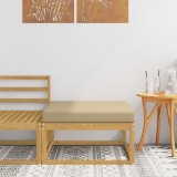 vidaXL Taburet pentru exterior Poliester Alb 901534