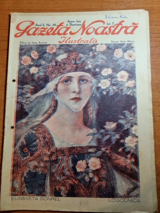 gazeta noastra 1929-concursul de frumusete al revistei,aniversare lui edison