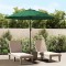 vidaXL Umbrelă de soare de exterior, st&acirc;lp aluminiu, verde, 270 cm 47304