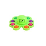 Jucarie pop it, flippy, fidget toy, antistres, senzoriala, crab, verde
