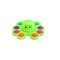 Jucarie pop it, flippy, fidget toy, antistres, senzoriala, crab, verde