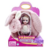 Papusa in gentuta de plus, Luna Toys, Gina Fashion Cute Bag