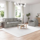 vidaXL Set de canapea 2 pcs Gri deschis 198 x 78 x 80 cm Catifea 3407595