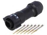 Conector Circular Mufă pe Cablu 6 Pin Tată X-Lok