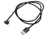 Cablu USB C la USB C &icirc;n unghi 1m negru 60W 3A