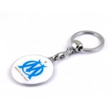 Breloc cheie inox compatibil echipa Juventus Marseille multicolor