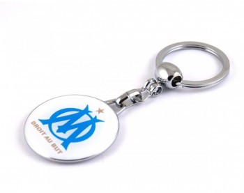 Breloc cheie inox compatibil echipa Juventus Marseille multicolor foto