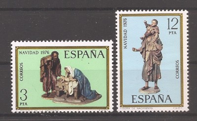 Spania 1976 - 1980 - Craciun, 5 serii, 10 poze, MNH foto