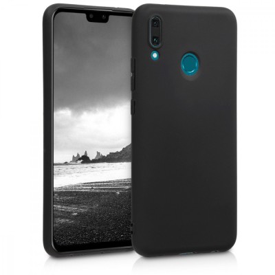 Husa pentru Huawei Y9 (2019), Silicon, Negru, 46533.47 foto