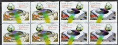 Guinea Bissau 2002 - FOTBAL - WORLD CUP 2002 - serie de 2 valori in bloc de 4 foto