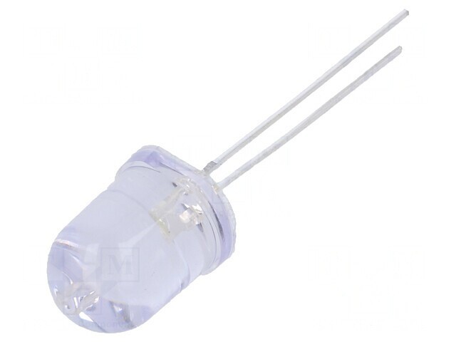 LED Alb Rece 10mm 10000-12000mcd 30&deg; Convex
