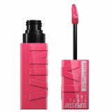 Maybelline SuperStay Vinyl Ink 20 Coy: Ruj Lucios Long Lasting, Rezistent, Culoare Intensă - P&acirc;nă la 16h