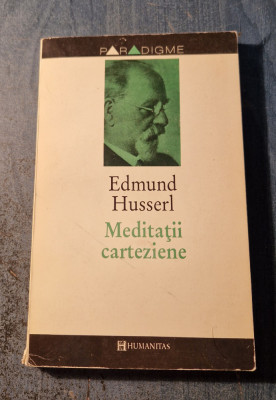 Meditatii carteziene Edmund Husserl foto