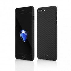 Husa Vetter pentru iPhone 8 Plus, 7 Plus, Clip-On Ultra Slim, Made from Aramid Fiber, Kevlar, Negru