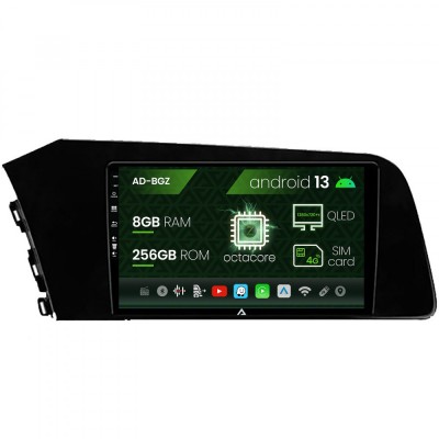 Navigatie Hyundai Elantra (2020-Prezent), Android 13, Z-Octacore 8GB RAM + 256GB ROM, 9Inch - AD-BGZ9008+AD-BGRKIT227 foto