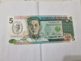 bancnota filipine 5 p 1990