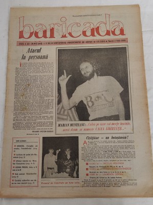 Ziarul BARICADA (7 august 1990) Anul I nr. 30 foto
