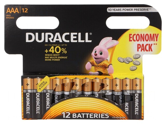 Baterie alcalină AAA 1,5V nere&icirc;ncărcabilă 12 buc BASIC